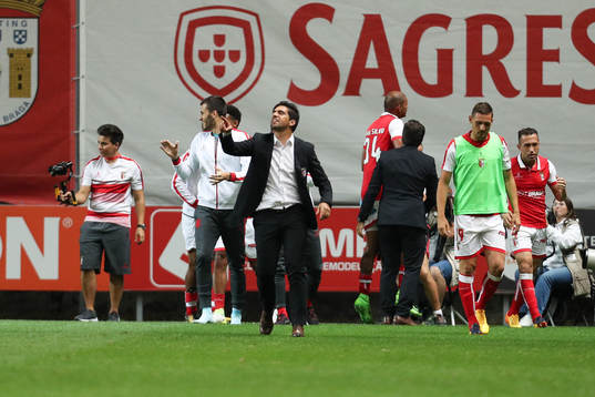 Abel Ferreira coach of SC Braga celebrates