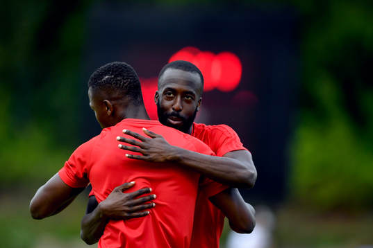 Östersunds Ronald Mukiibi värmer upp