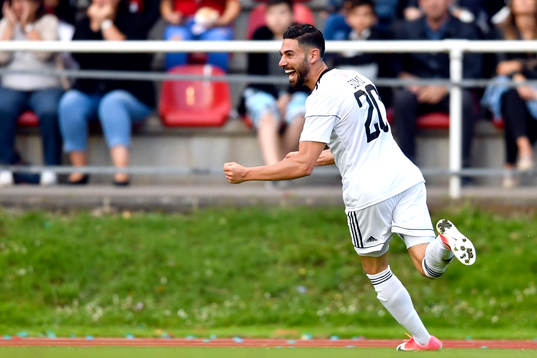 Äñstersunds Gabriel Somi jublar
