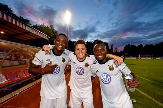 Östersunds Salisu Abdullahi Gero, Jamie Hopcutt och Samuel