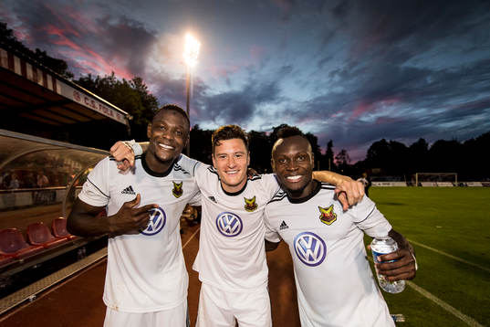 Östersunds Salisu Abdullahi Gero, Jamie Hopcutt och Samuel