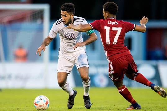 Östersunds Brwa Nouri och Fola Esch Stefan Rocha