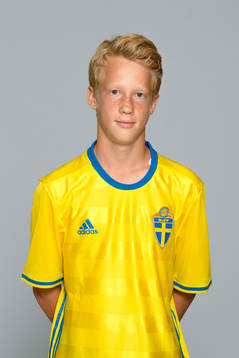 David Edvardsson i P15/02-landslaget