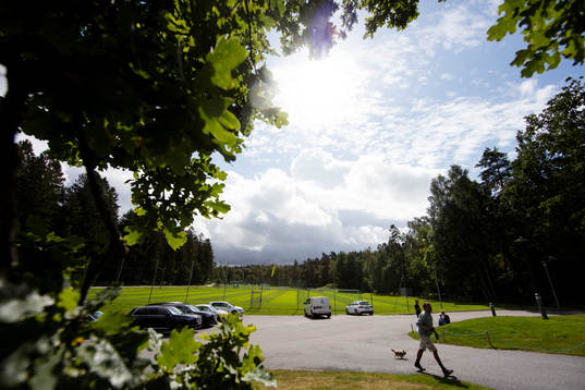 Kamratgården innan en träning med IFK Göteborg