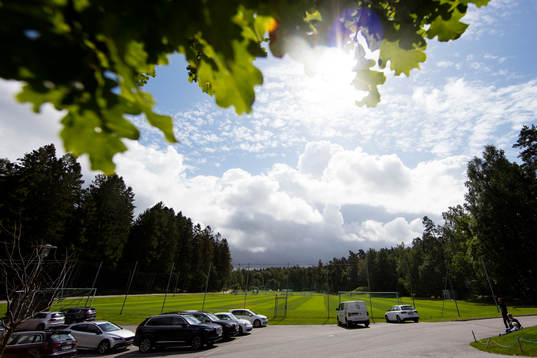 Kamratgården innan en träning med IFK Göteborg