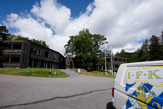 Kamratgården exteriört innan en träning med IFK Göteborg