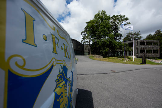 Kamratgården exteriört innan en träning med IFK Göteborg