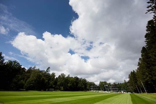 Kamratgården innan en träning med IFK Göteborg