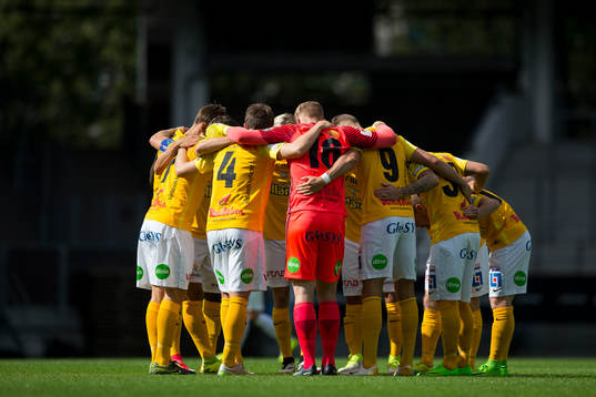 Falkenberg samlade innan fotbollsmatchen i Superettan