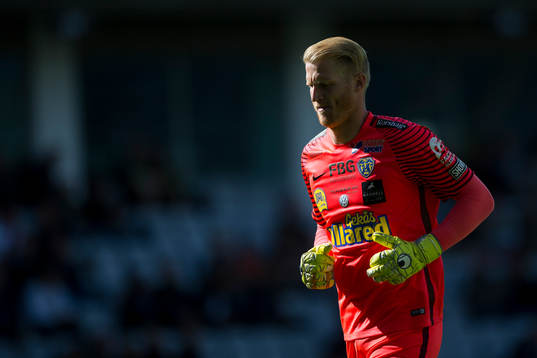Falkenbergs målvakt Hampus Nilsson