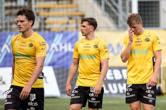 Elfsborgs spelare deppar när dom lämnar planen