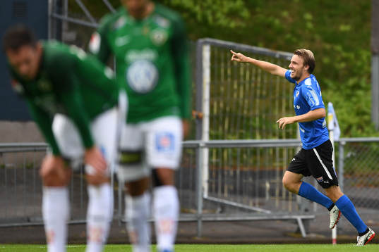 Halmstads Johan Oremo jublar