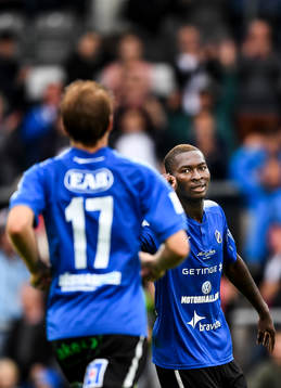 Halmstads Aboubakar Keita jublar