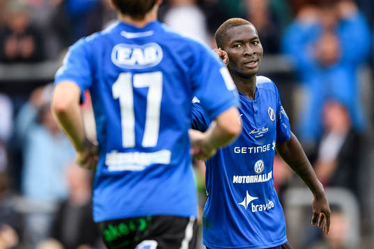 Halmstads Aboubakar Keita jublar