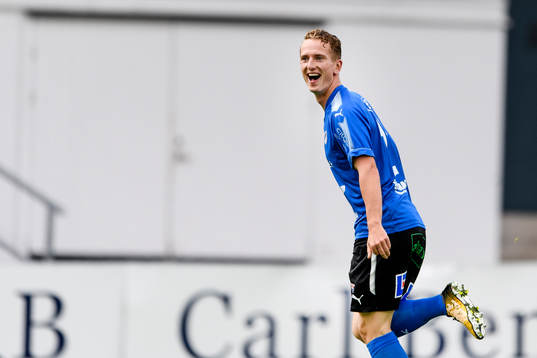 Halmstads Andreas Bengtsson jublar
