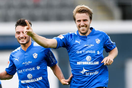 Halmstads Johan Oremo jublar