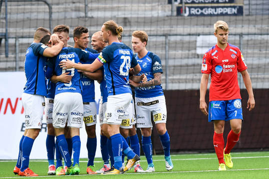 Norrbys spelare jublar