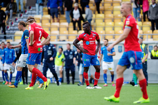 Helsingborgs Edwin Gyimah deppar