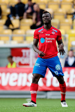 Helsingborgs Edwin Gyimah deppar