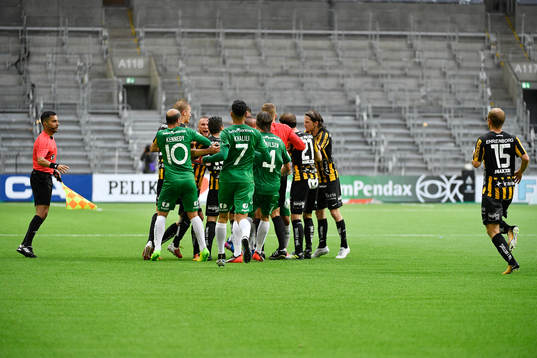 Stökigt och bråkigt i samband med hammarbys