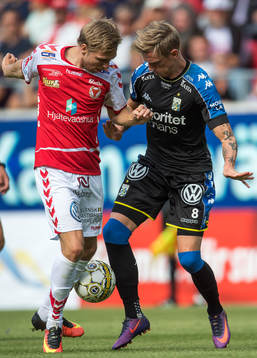 IFK Göteborgs Sören Rieks och Kalmars Jonathan Ring