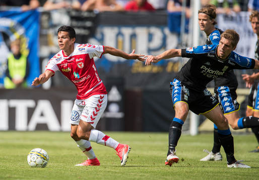 Kalmars Romário Pereira Sipião och IFK Göteborgs Mikael