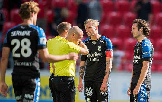 IFK Göteborgs Sebastian Eriksson och Mikkel Diskerud