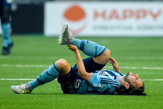 Djurgårdens Kevin Walker har ont