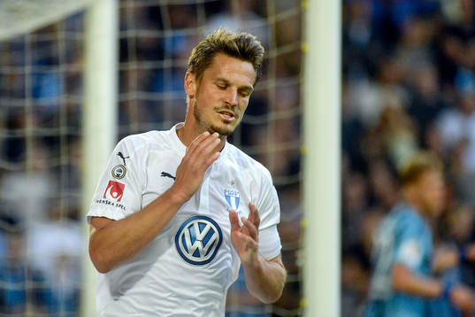 Malmö FFs Markus Rosenberg deppar