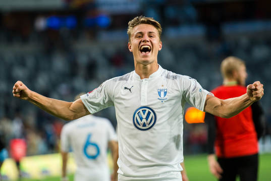 Malmö FFs Mattias Svanberg jublar