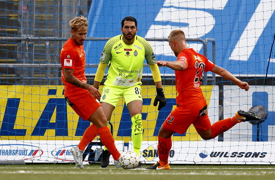 AFC Eskilstunas målvakt Alireza Haghighi