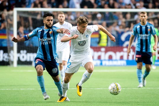 Malmö FFs Mattias Svanberg och Djurgårdens Othman El Kabir