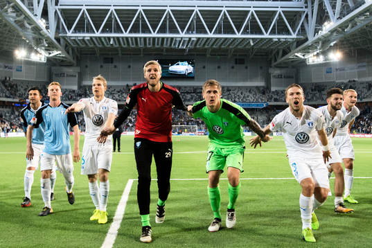 Malmö FFs målvakt Fredrik Andersson och målvakt Johan