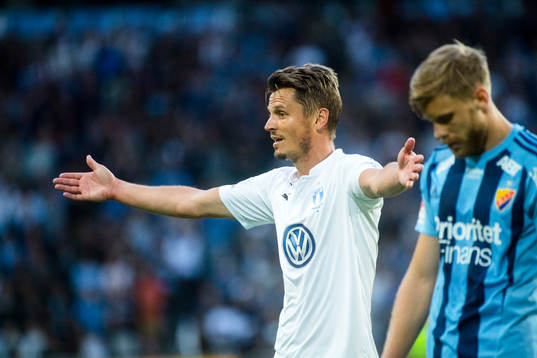 Malmö FFs Markus Rosenberg deppar