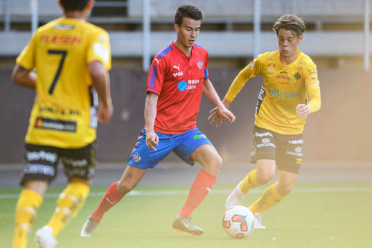 Helsingborgs Teddy Bermudez och Elfsborgs Joel Wiktorsson
