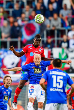 Helsingborgs Edwin Gyimah och Åtvidabergs Pekka Lagerblom