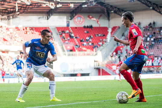 Åtvidabergs Johan Ramhorn och Helsingborgs Alex Timossi
