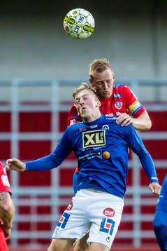 Helsingborgs Peter Larsson och Åtvidabergs Teddy Bergqvist