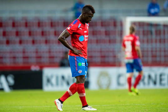 Helsingborgs Edwin Gyimah deppar