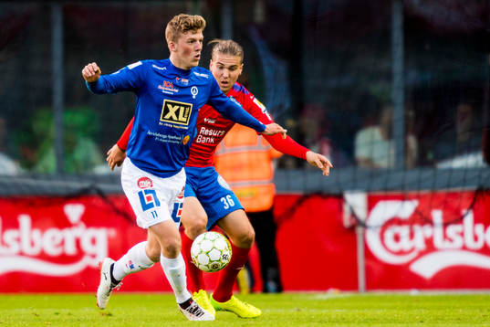 Åtvidabergs Teddy Bergqvist och Åtvidabergs Jonathan Asp