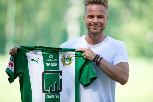 På denna handoutbild från Hammarby Fotboll ses
