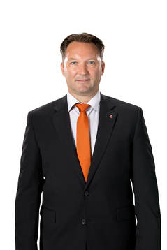 Karlskronas Ordförande Tobias Larsson