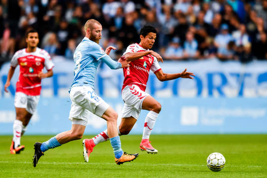 Malmö FFs Jo Inge Berget och Kalmars Romário Pereira
