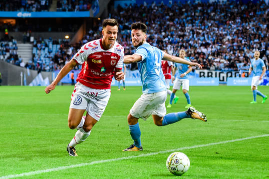 Malmö FFs Erdal Rakip och Kalmars Melker Hallberg