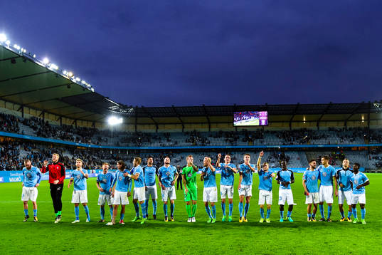 Malmö FFs spelare jublar