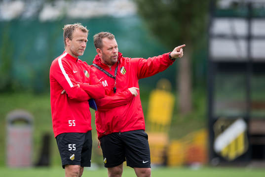 Häckens fystränare Johan Ekblom och tränare Mikael Stahre