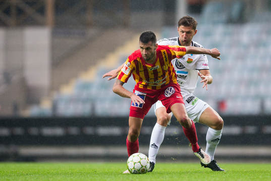 Syrianskas Nikola Krcmarevic mot GAIS Alibek Aliev