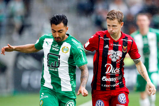 Hammarbys Jiloan Hamad och Östersunds Johan Bertilsson
