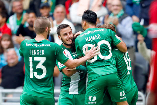 Hammarbys Mads Fenger Nielsen, Jeppe Andersen, Jiloan Hamad