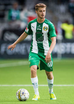 Hammarbys Rebin Asaad med bollen